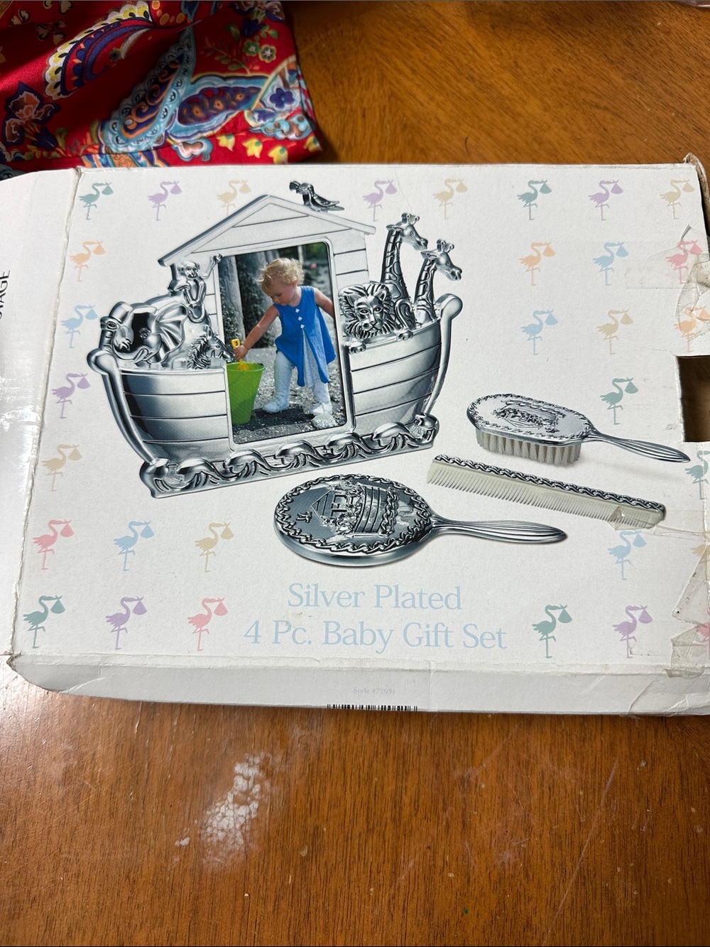 Silver Plated 4-Piece Baby Gift Set - Silver